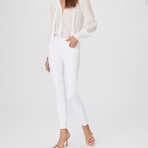 Verdugo ankle crop jean white